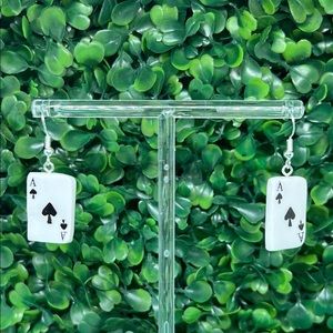Ace of spade earrings